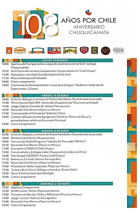 Programa aniversario Chuquicamata