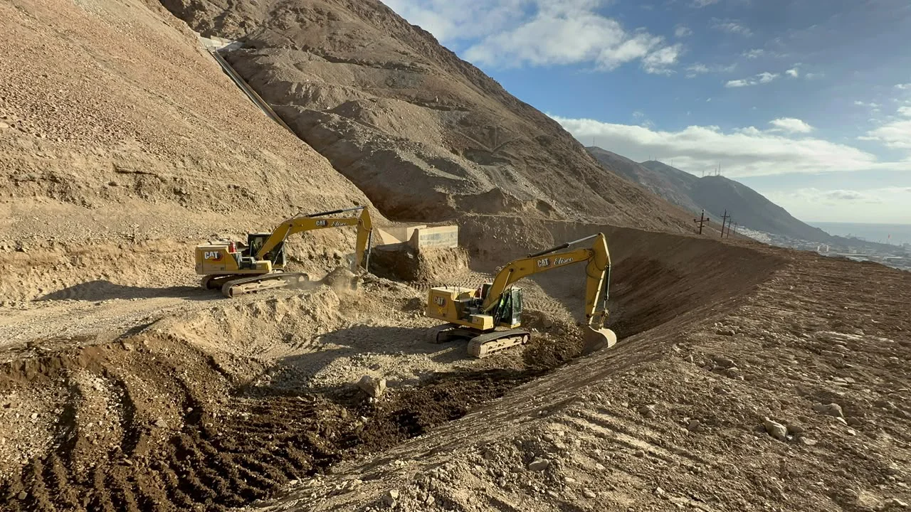Obras en vías aluvional es Tocopilla