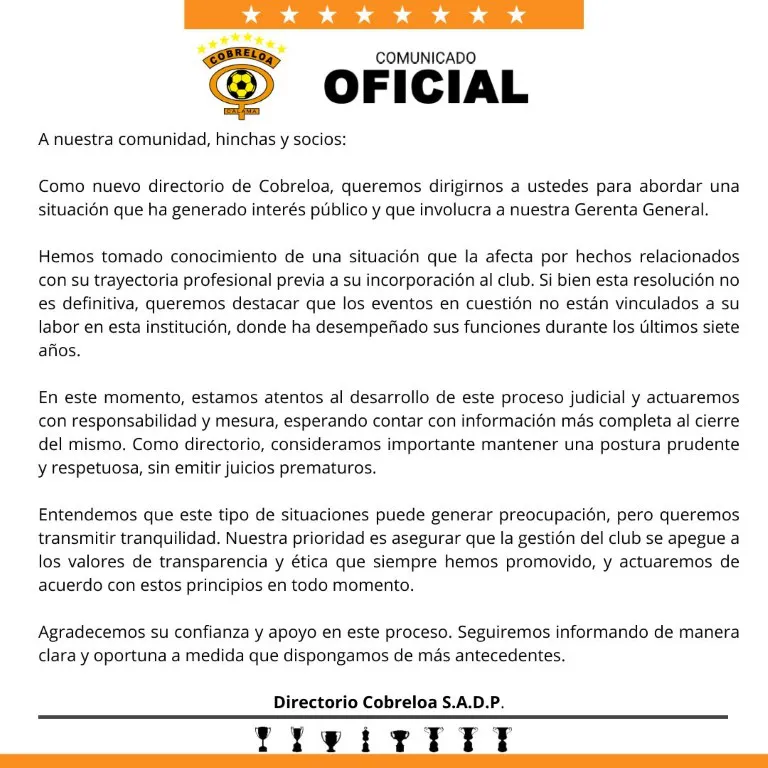 Declaración_Cobreloa_Gerenta